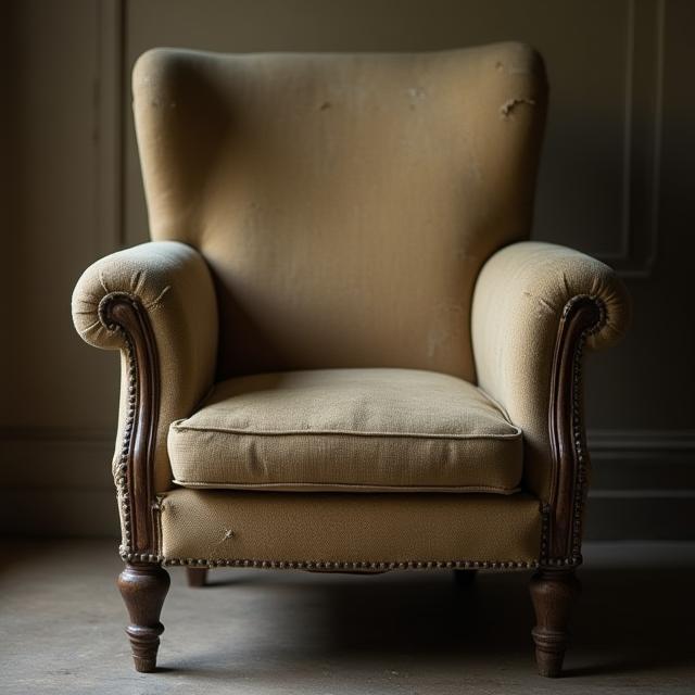 Armchair before restoration