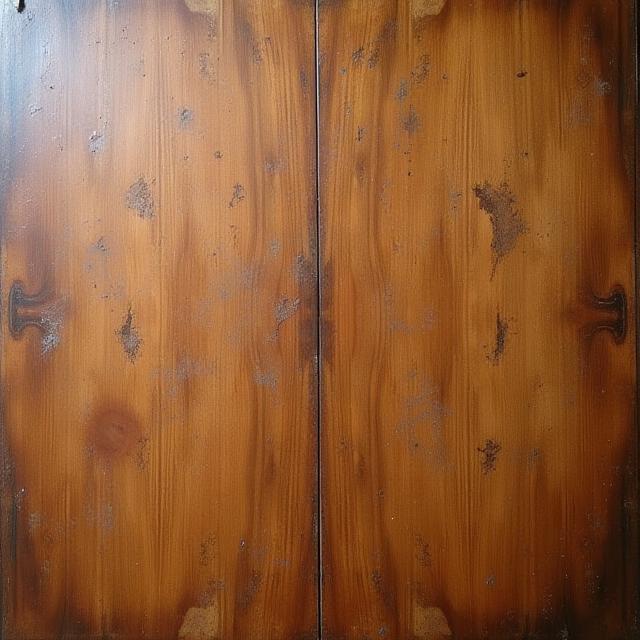 Dining table before refinishing